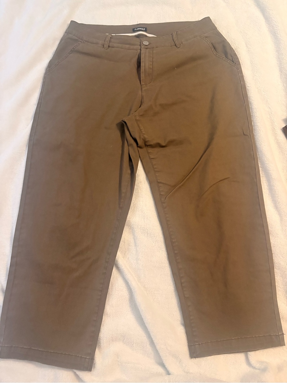 Flamingals Cropped Pant Brown Casual